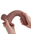 Dildo flexibil din silicon de 24 cm cu ventuză 