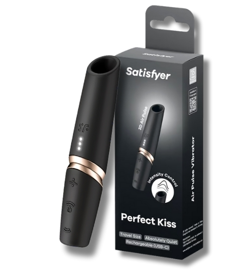 Stimulator perfect negru și auriu