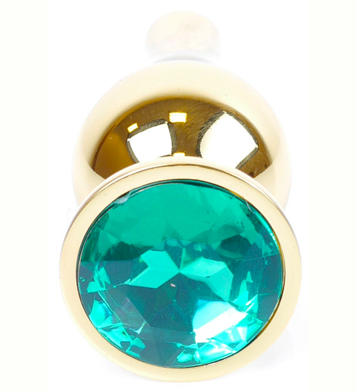 Plug anal cu cristal verde
