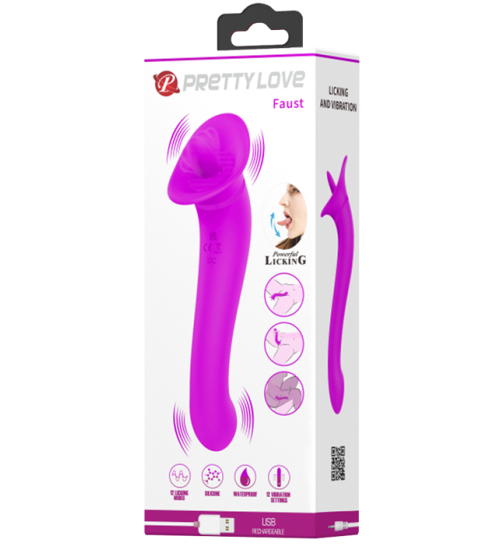 Vibrator cu limba - Pretty love