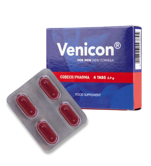 Venicon pentru erecții puternice - 4 tablete.