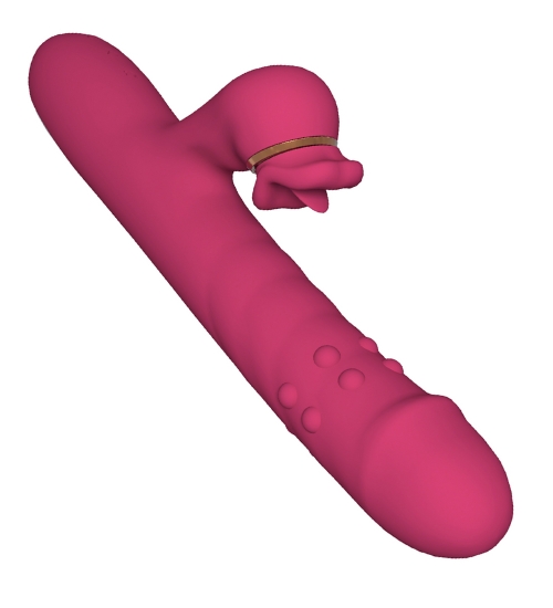 Vibrator roșu alternativ cu buze