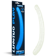 Dildo lung dublu luminescent