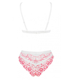Obsesiv- set dantelă roz 