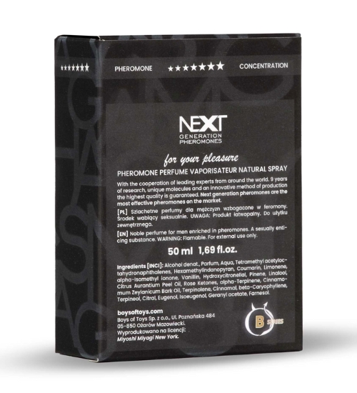 Feromoni masculini Next 50ml - concentrație puternică