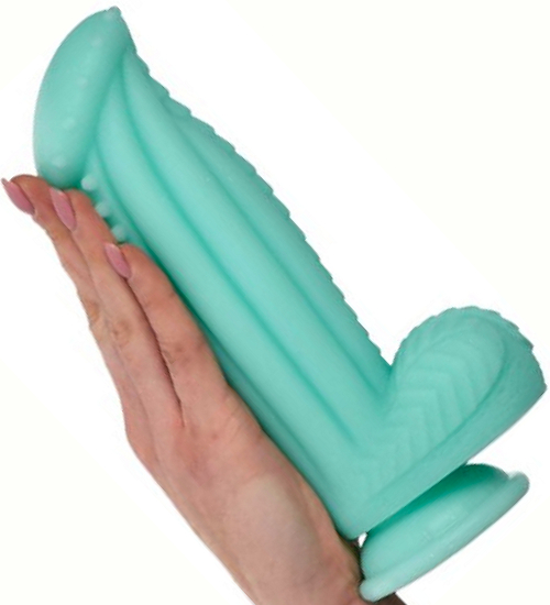 Dildo Blue Monster cu ventuză