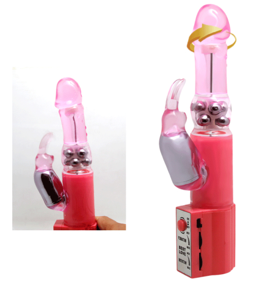 Vibrator cu perlă rotativă
