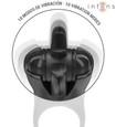 Inel vibrator cu stimulator clitoridian rotativ