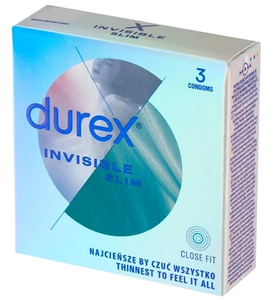 Prezervative Durex Invisible Slim Thin