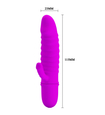 Mini vibrator cu stimulator - 10 vibrații