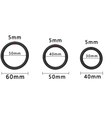 Set de 3 inele de erecție din silicon 