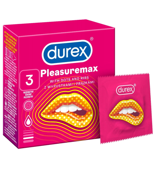 Prezervative Durex Pleasuremax Ribbed