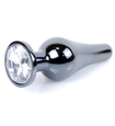 Plug anal negru cu diamant