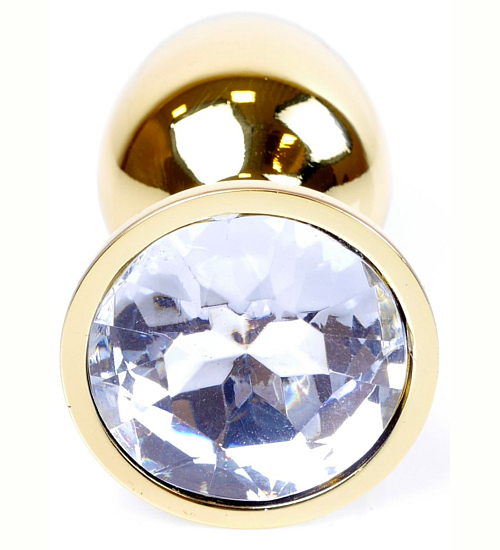 Plug anal cu cristal alb