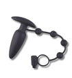 Dop anal vibrator cu inel