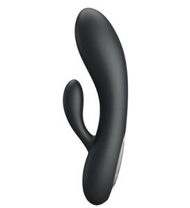 Vibrator negru bunny la îndemână