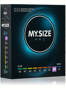 Prezervativele mele.SIZE Pro 69 mm - 3 buc