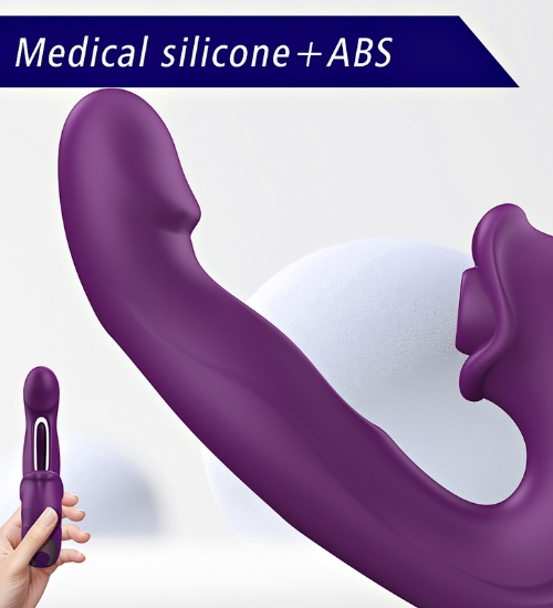 Vibrator multifuncțional cu flapping