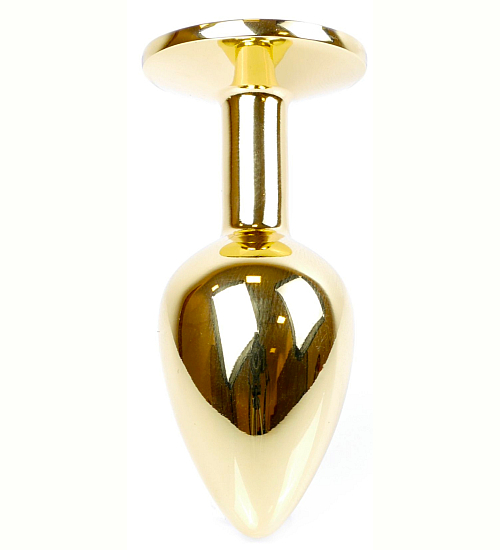 Plug anal cu cristal alb