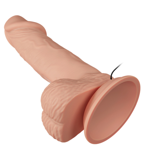 Dildo realist cu ventuză și testicule