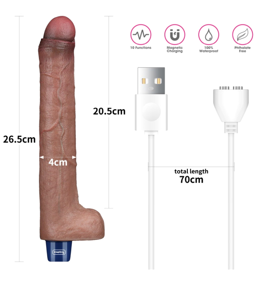 Vibrator realist cu vene pronunțate