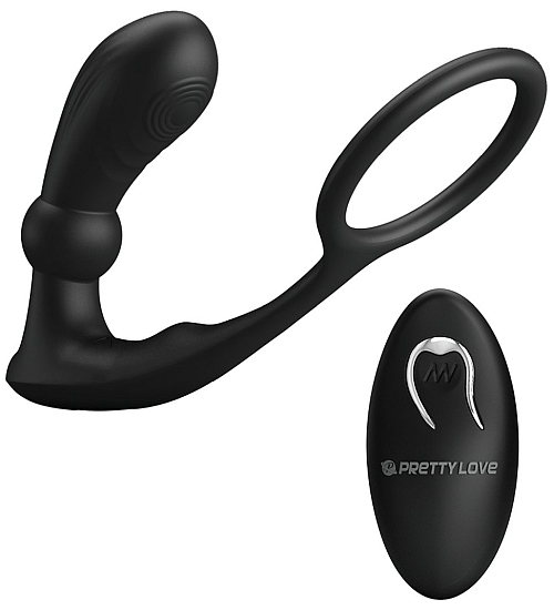 Masor de prostată cu atașament pentru penis 