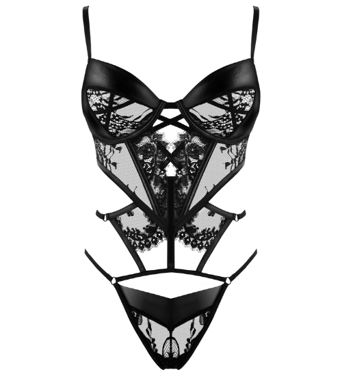 Body negru cu un choker