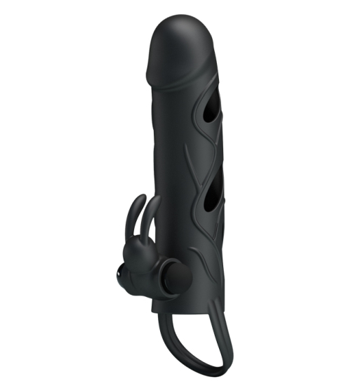 Capac pentru penis cu stimulator clitoridian - iepuraș