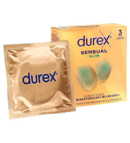 Super subțire Durex Sensual Slim 3pcs
