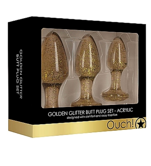 Set de dopuri acrilice cu sclipici
