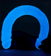 Dildo lung dublu luminescent