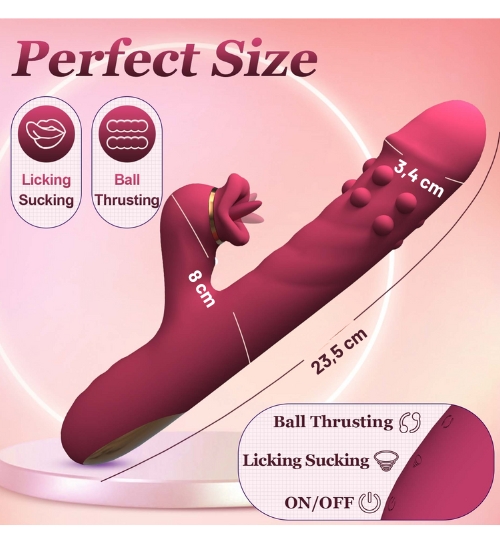 Vibrator roșu alternativ cu buze