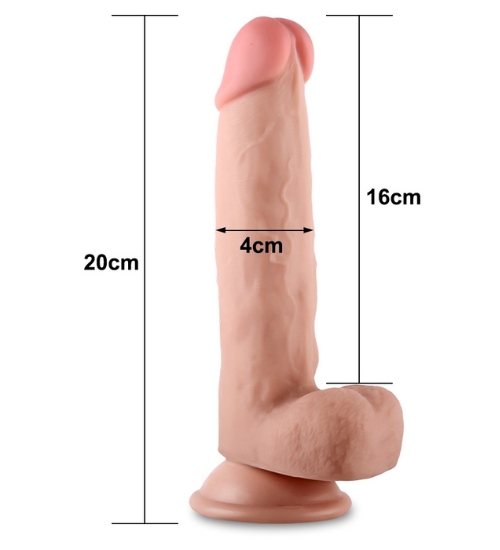 Dildo cu piele elastică
