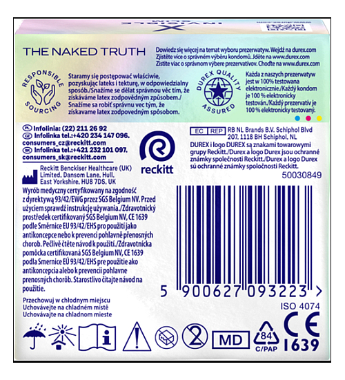 Prezervative Durex Invisible Slim Thin