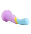 Dildo în trei culori din silicon moale