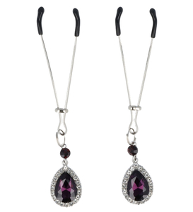 Cleme pentru sfârcuri - diamant violet