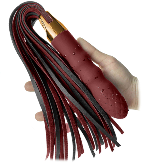 Vibrator elegant care se termină cu un bici