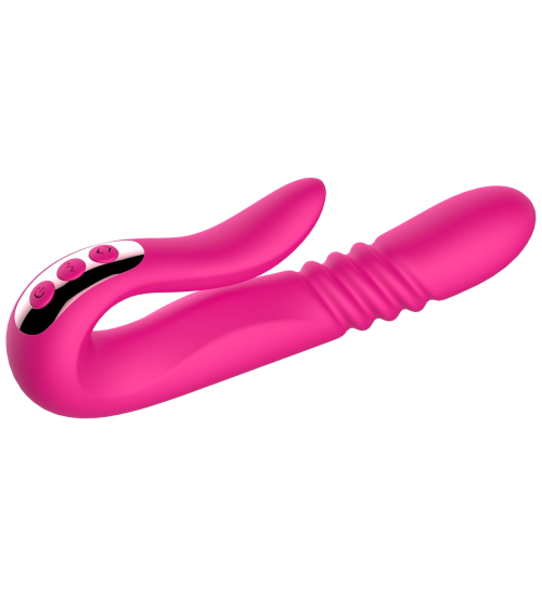 Vibrator multifuncțional din silicon