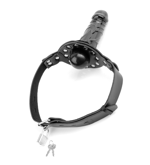BDSM gag cu dildo