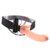 Strap-on cu vibrații goale în interior