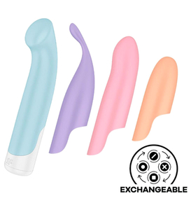 Set de plăcere: Vibrator + 4 tampoane