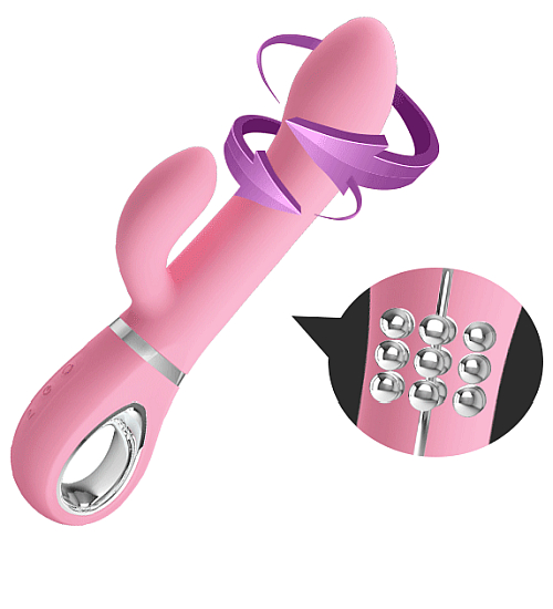 Vibrator rotativ exclusiv din silicon