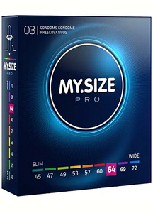 Prezervativele mele.SIZE Pro 64 mm - 3 buc