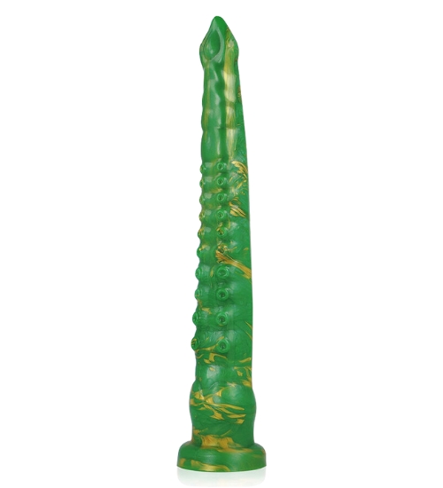 Dildo epic cu tentacule de caracatiță verde