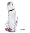 Capac vibrator cu file de tachinare clitoridiană și anală