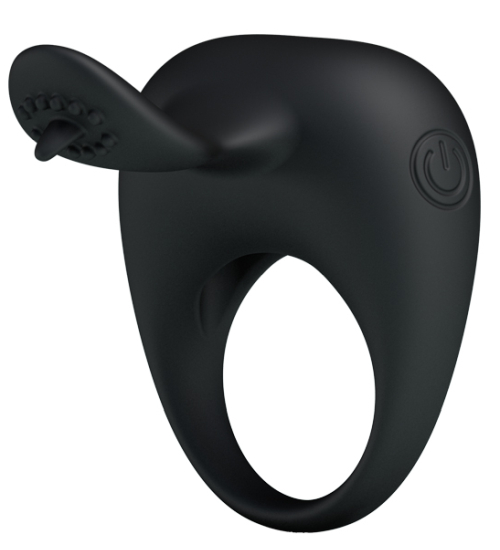 Inel vibrator cu stimulator clitoridian
