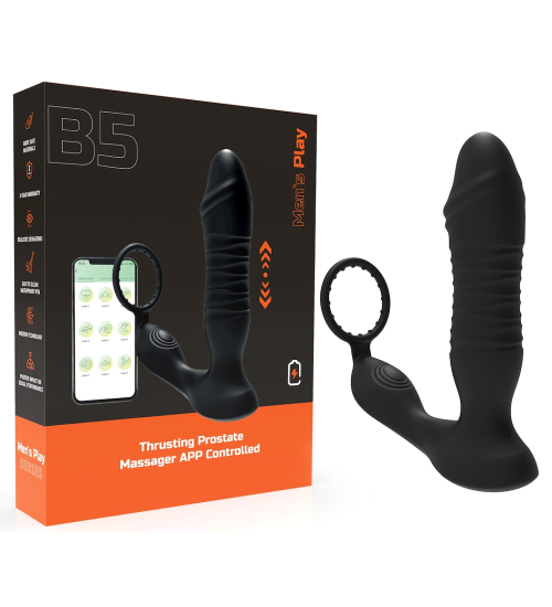 Masajor de prostată cu mișcare alternativă controlat prin telefon