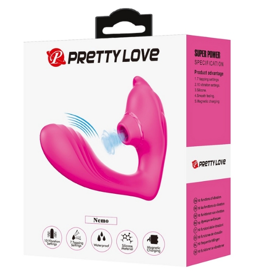 Vibrator pentru punctul G cu stimulator clitoridian