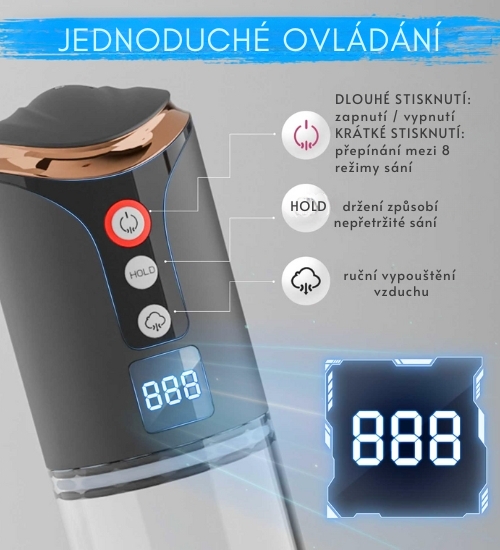 Pompă automată cu 8 moduri de aspirare