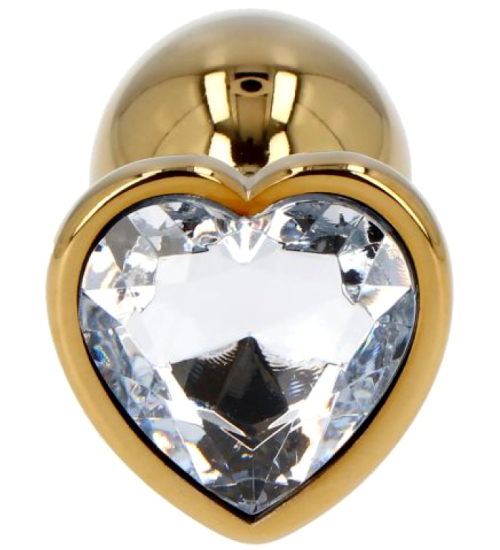 Plută de aur cu inimă de diamant